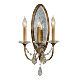 Valentina 3-Light Elegant Wall Sconce in Oxidized Bronze