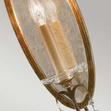 Valentina 1-Light Oxidized Bronze Crystal Wall Sconce