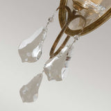 Valentina 1-Light Oxidized Bronze Crystal Wall Sconce