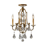 Vintage Elegance: Valentina French Crystal Chandelier, 4-Light