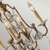 Vintage Elegance: Valentina French Crystal Chandelier, 4-Light