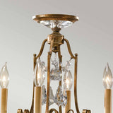 Vintage Elegance: Valentina French Crystal Chandelier, 4-Light