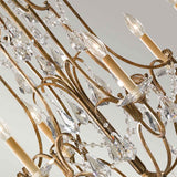 Valentina 6-Light Classic Chandelier in Oxidized Bronze with Crystal Accents