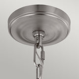 Elegant Opal Etched 3-Light Chandelier in Satin Nickel