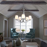 Vintner Satin Nickel 5-Light Wine Glass Chandelier