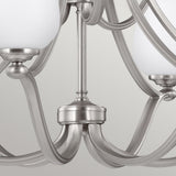 Satin Nickel Vintner 9-Light Wine Glass Chandelier
