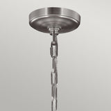 Satin Nickel Vintner 9-Light Wine Glass Chandelier