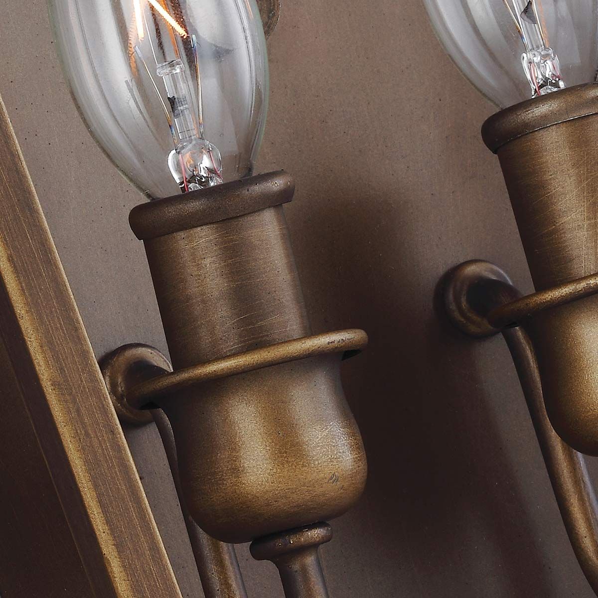 Yarmouth Dual-Light Brass Wall Sconce