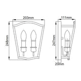 Yarmouth Dual-Light Brass Wall Sconce