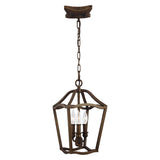 Yarmouth Painted Aged Brass 3-Light Interior Pendant