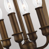 Yarmouth Painted Brass 4-Light Interior Pendant