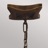 Yarmouth 6-Light Painted Aged Brass Chandelier