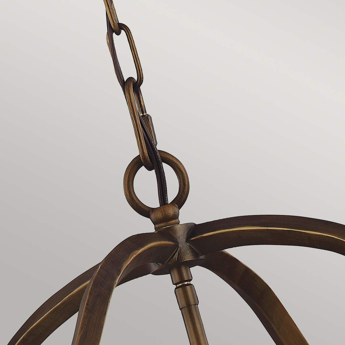 Yarmouth 6-Light Painted Aged Brass Chandelier