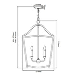 Yarmouth 6-Light Painted Aged Brass Chandelier