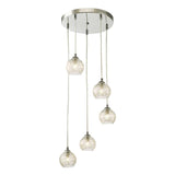 Federico 5 Light Cluster Pendant Polished Chrome Frame Only