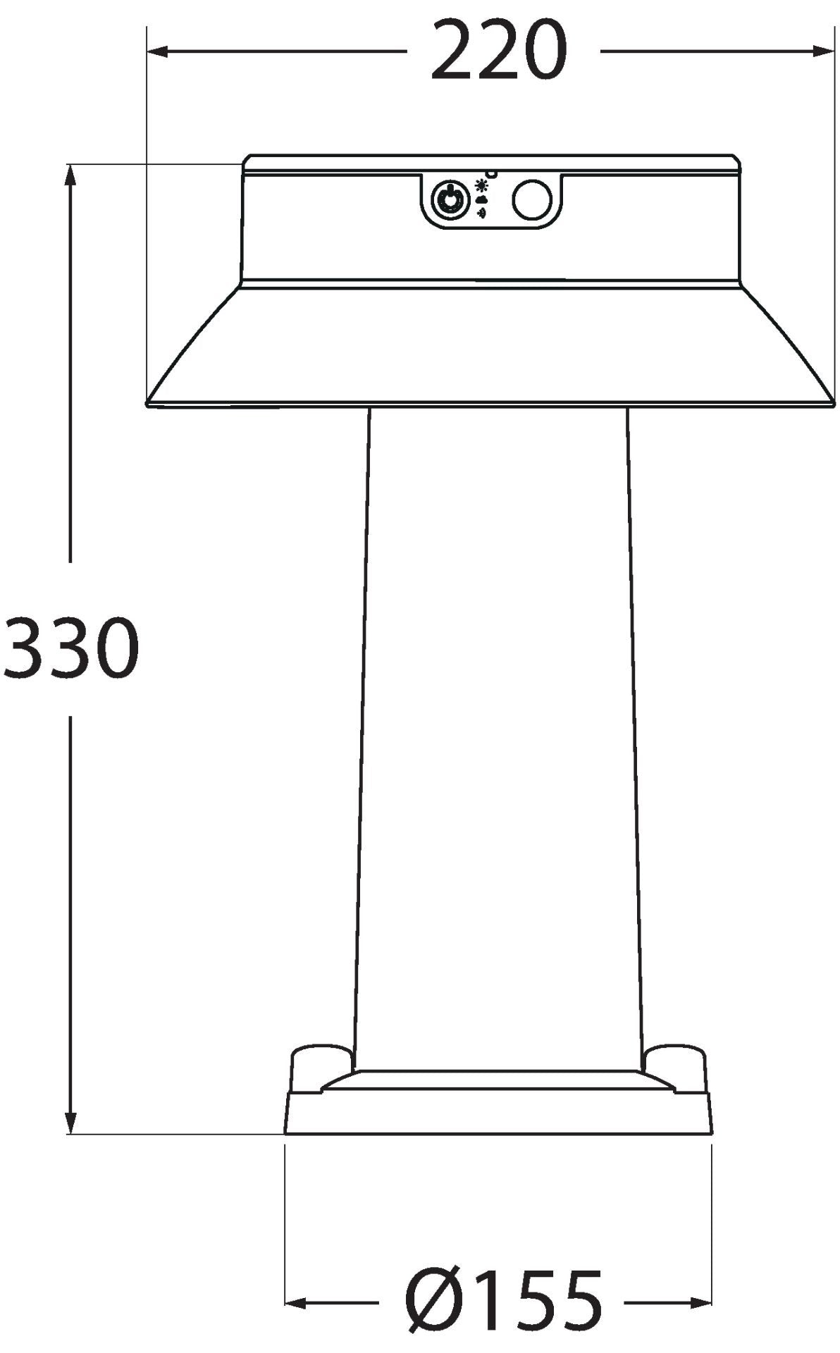 Felice 400 Solar LED 280lm 4000K, Solar Bollard, Black/Opal
