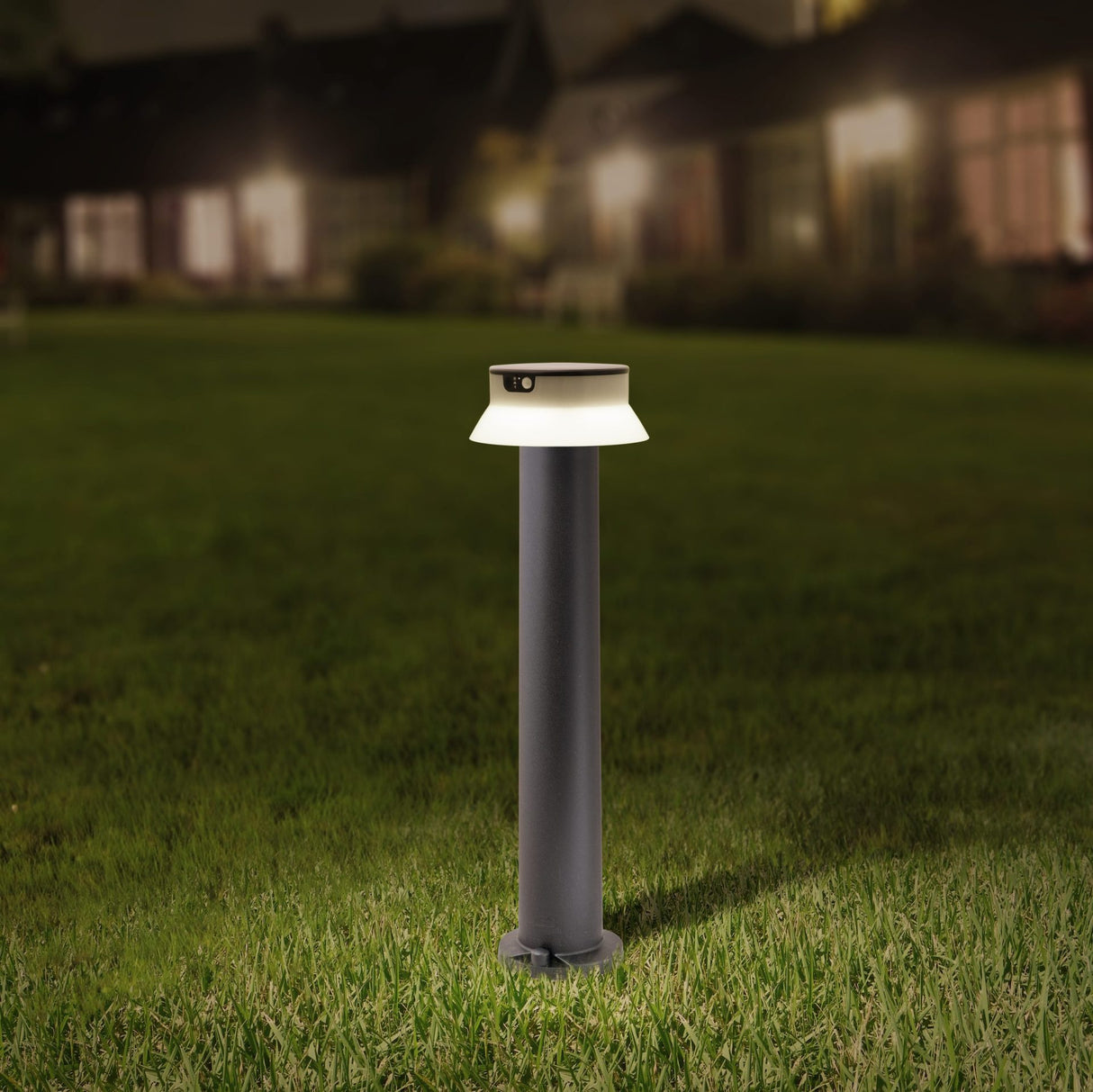 Felice 800 Solar LED 280lm 4000K, Solar Bollard, Black/Opal