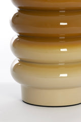 Round Ocher Yellow Accent Table 30x39 cm Mirogi