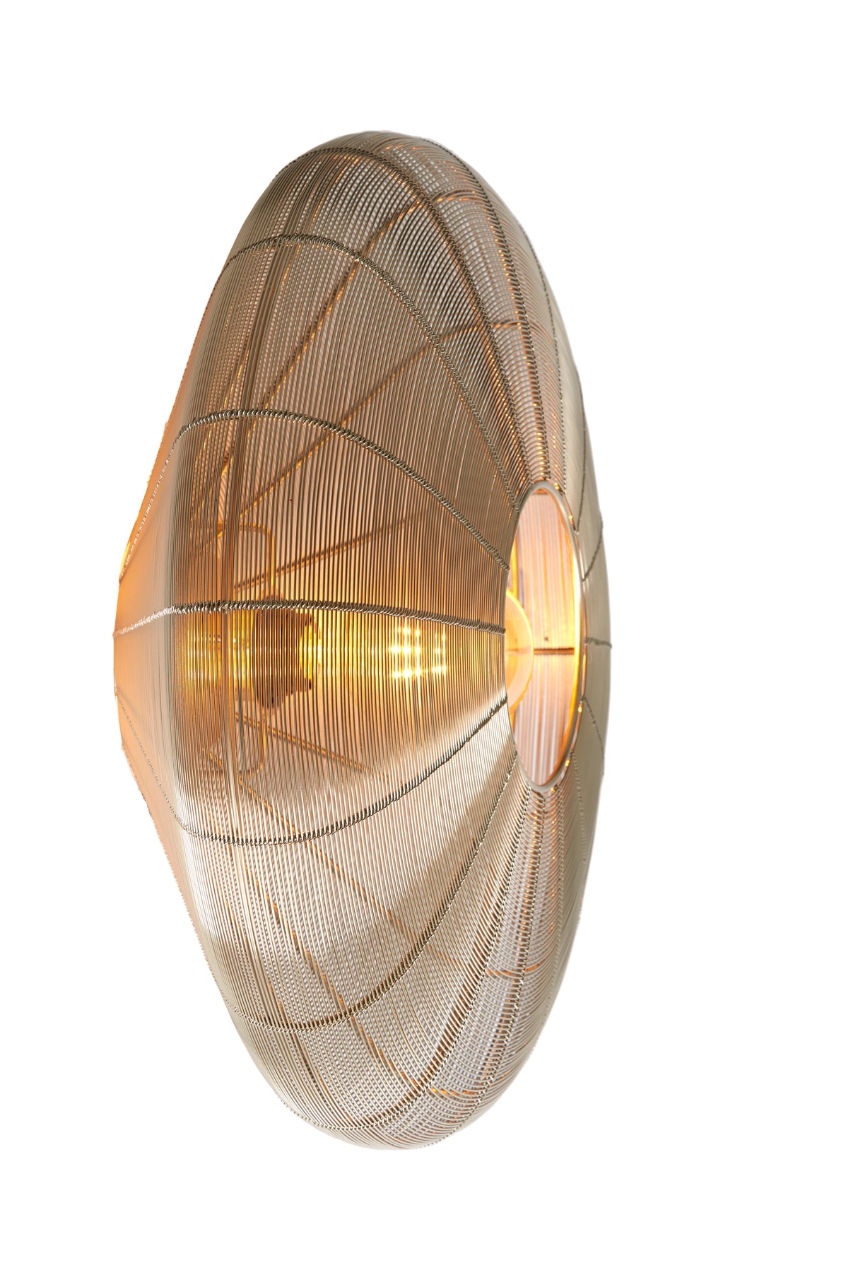 Elegant Light Gold Ceiling Fixture Ø51x18 cm