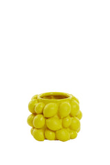 Sunburst Yellow Artisanal Vase 17.5x14 cm Accent