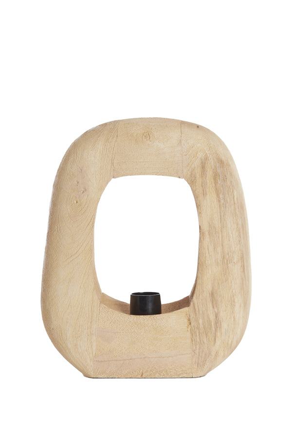 Natural Wood Kelafo Table Lamp 33x10x40 cm - Matte Finish
