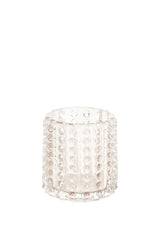 Cream Bublina Glass Tealight Holder Ø9.5x10 cm