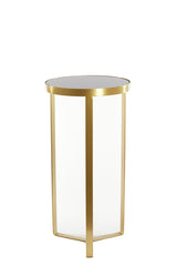 Sleek Black and Bronze Glass Pillar Ø40x80 cm