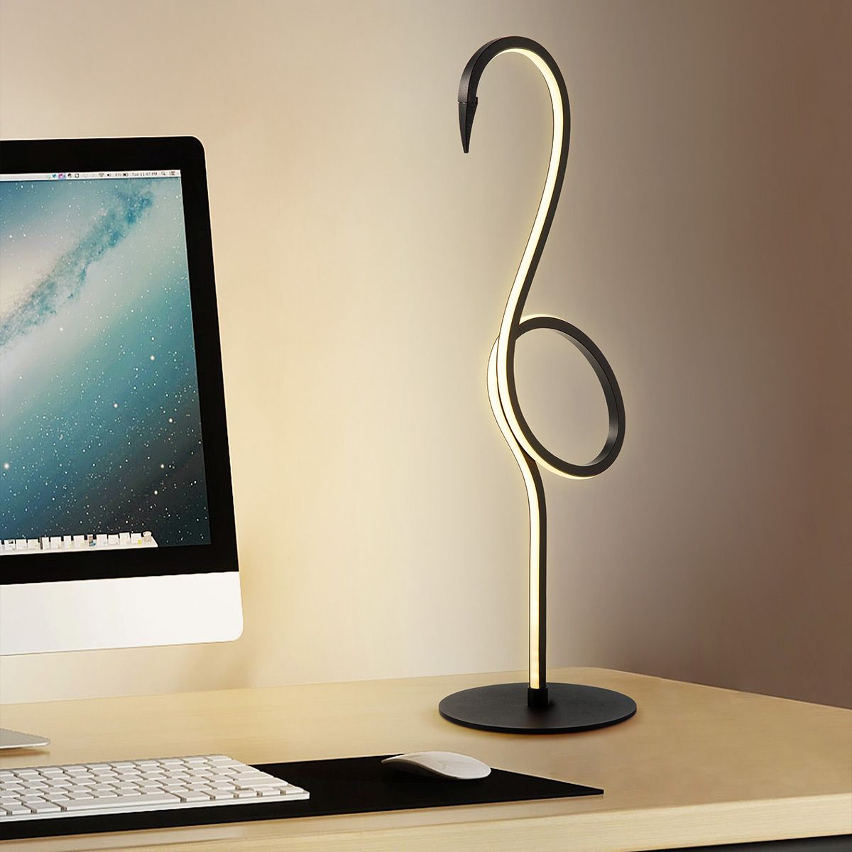 Flamingo LED Table Lamp - Black Black