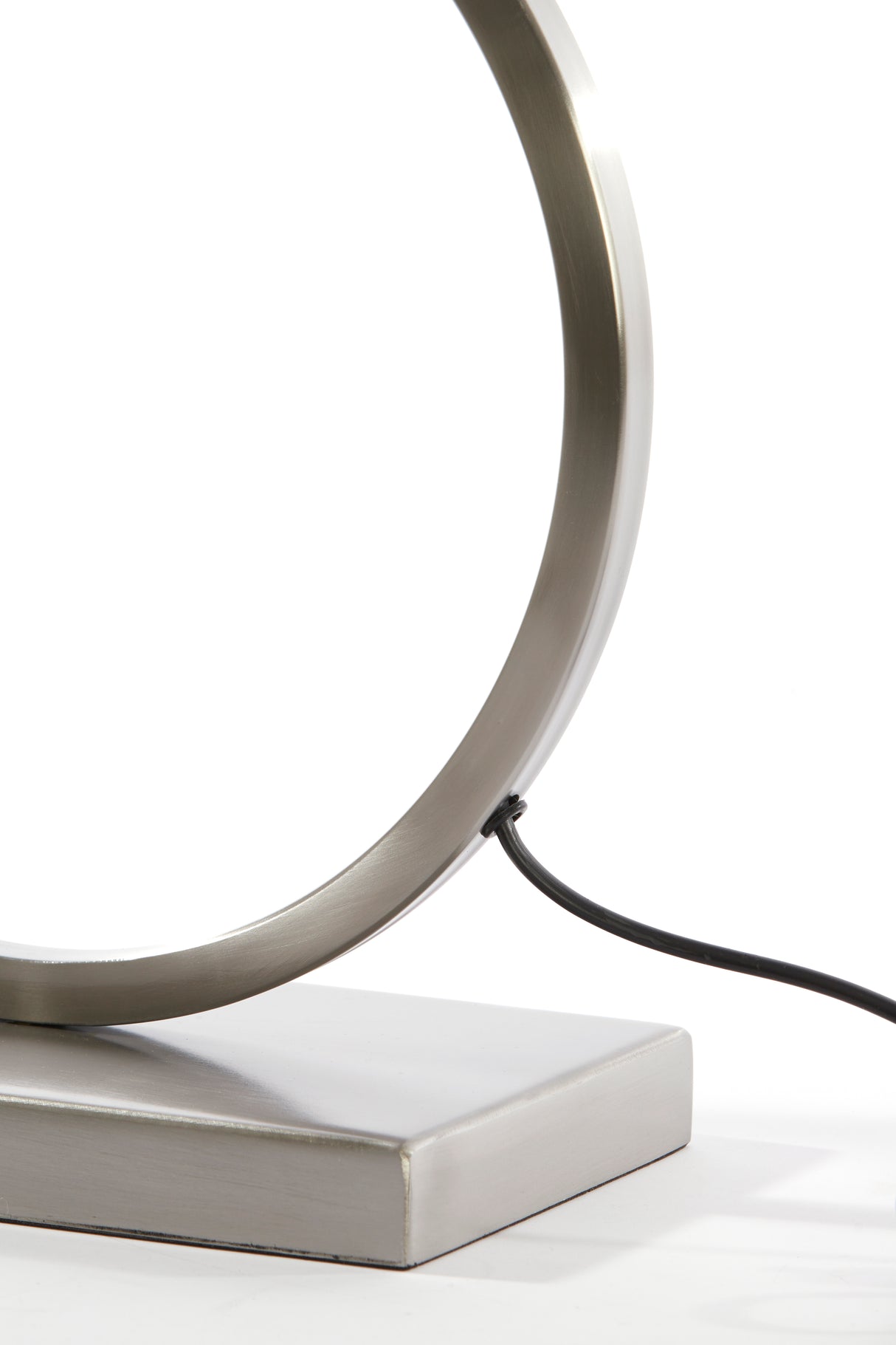 Nickel Satin Liva Lamp Base, 30x13x37 cm