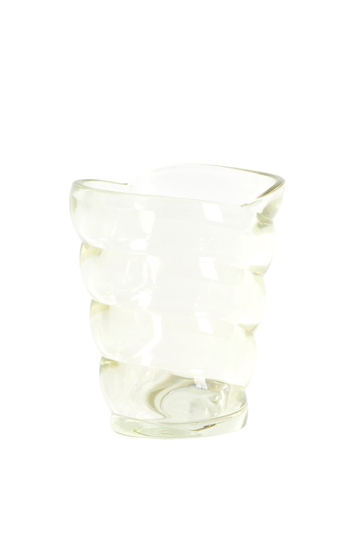 Elegant Yellow-Green Tealight Holder 10.5x7x12.5 cm