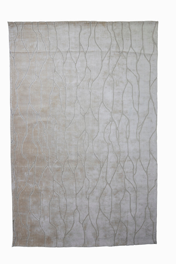 Contemporary Latis Light Grey and Brown Area Rug (300x200 cm)