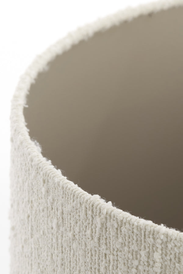 Elegant White Bolero Cylinder Shade 40x40x30 cm