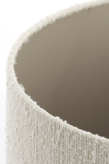 Elegant White Bolero Cylinder Shade 40x40x30 cm
