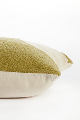 Elegant Sage and Cream Accent Pillow 60x30 cm