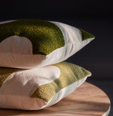 Elegant Green & Beige Decorative Cushion 45x45 cm