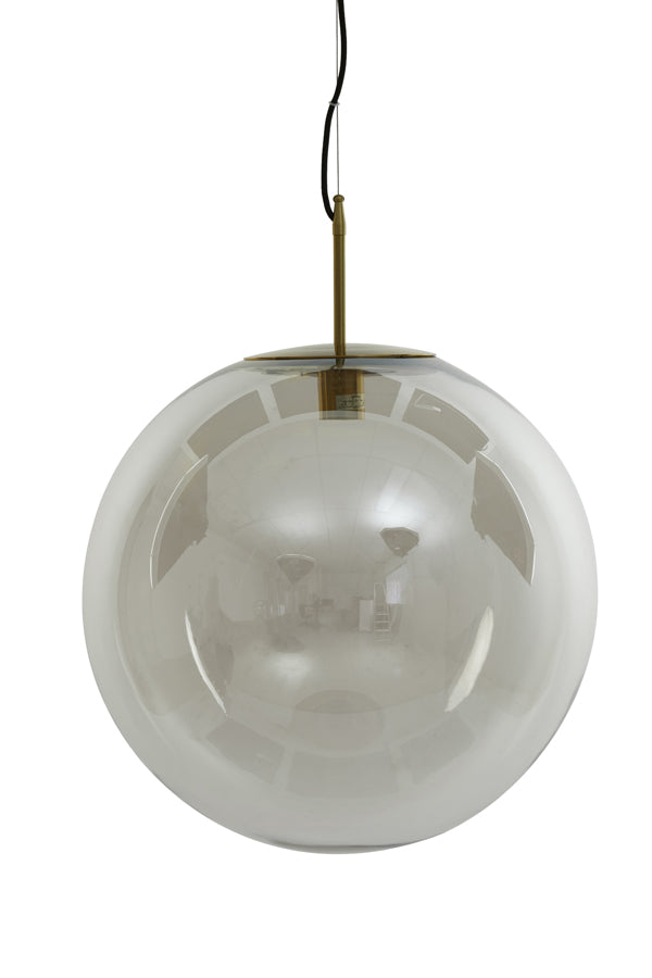 Antique Bronze & Clear Glass Hanging Lamp Ø48 cm - Medina Design