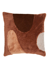 Terra-Toned Canazei Cushion 45x45 cm in Brown, Sand, and Earthy Hues