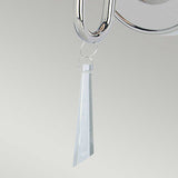 Polished Nickel Finsbury Park Wall Light with Glass Accents