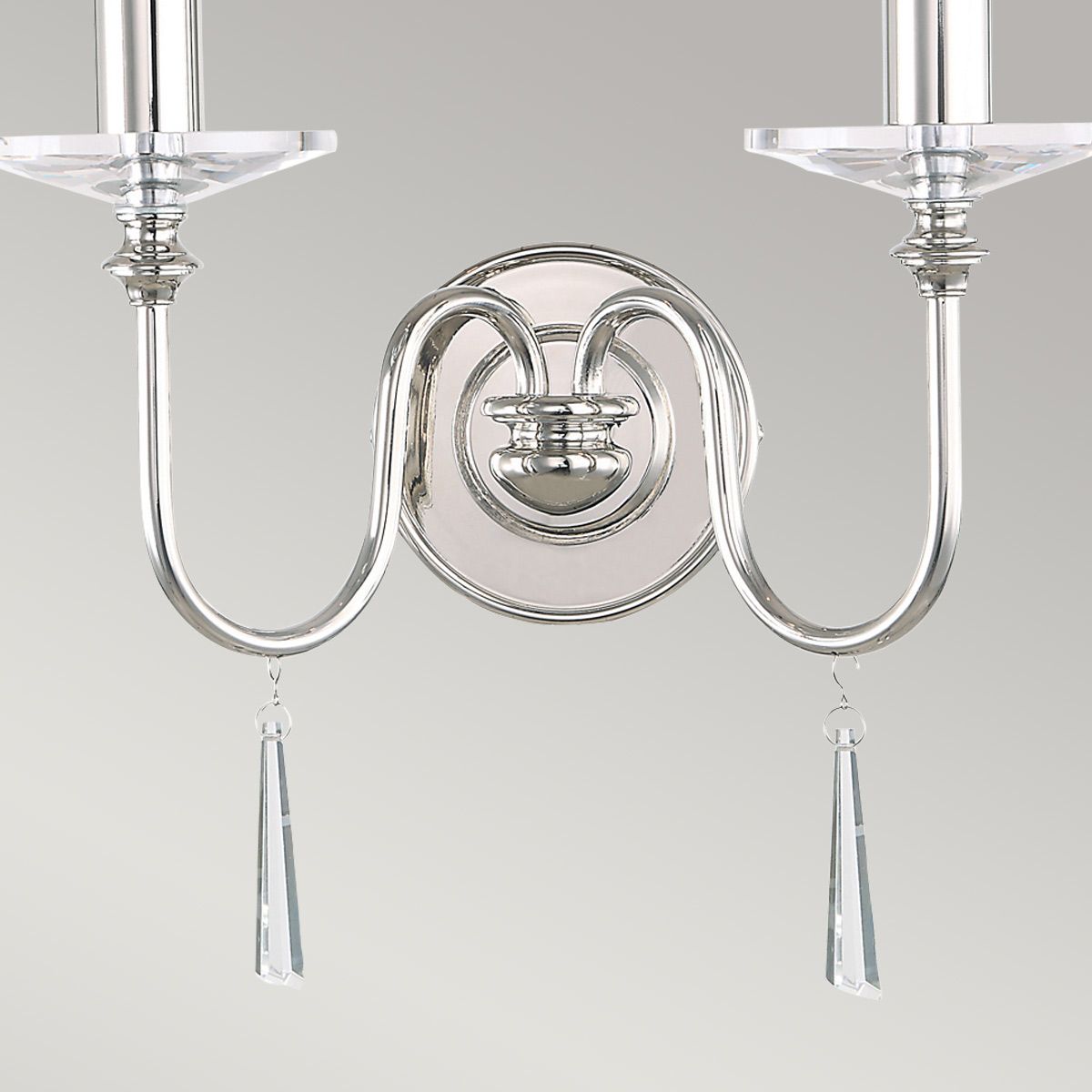 Finsbury Park Dual Wall Light in Polished Nickel Finish
