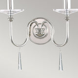 Finsbury Park Dual Wall Light in Polished Nickel Finish