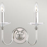 Finsbury Park Dual Wall Light in Polished Nickel Finish