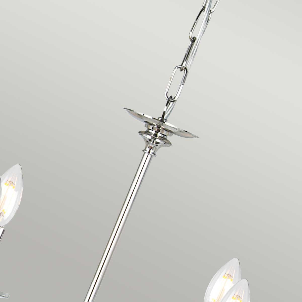 Finsbury Park Elegance: Luxurious Ceiling Chandelier in Polished Nickel