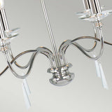 Finsbury Park Elegance: Luxurious Ceiling Chandelier in Polished Nickel