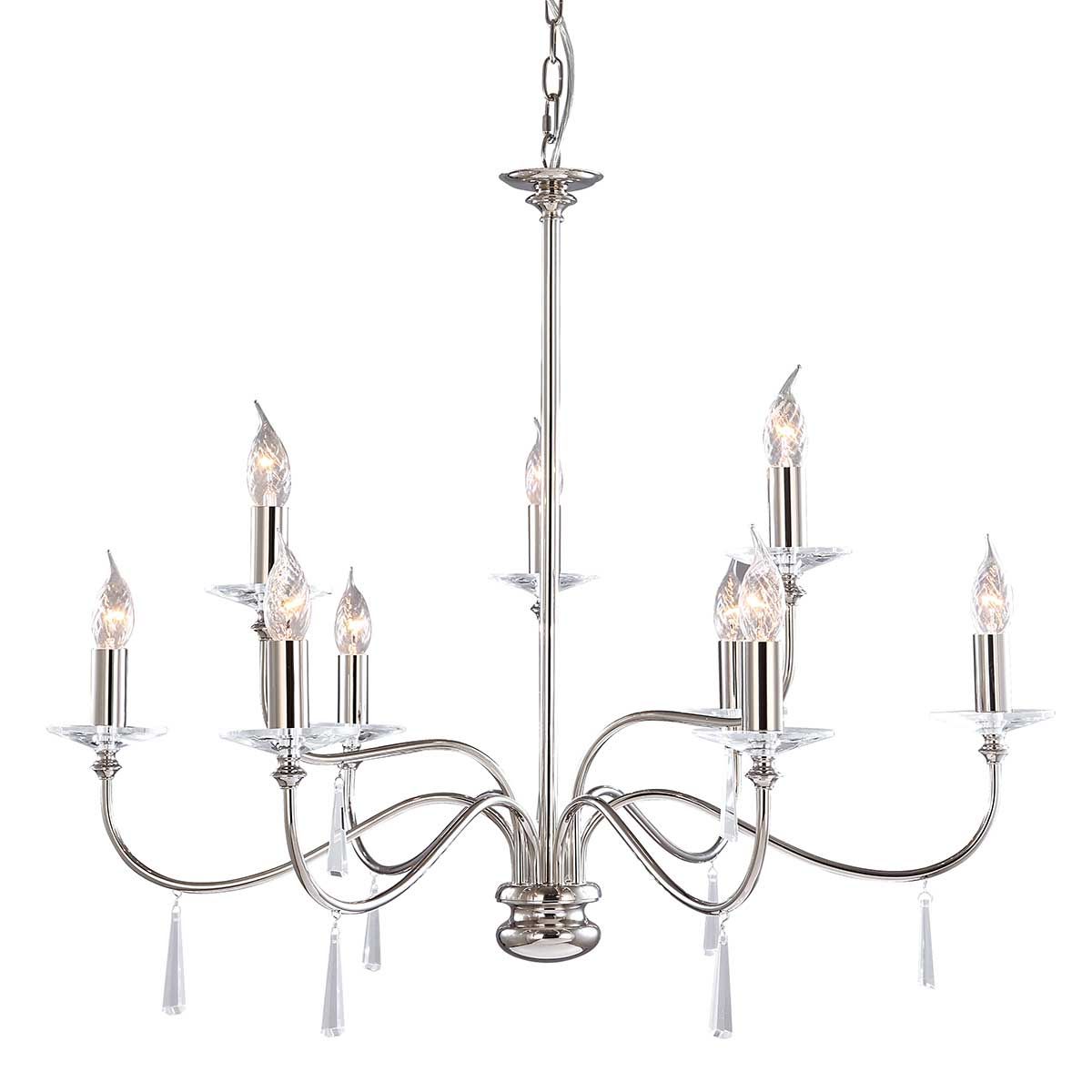 Finsbury Park Elegance: Luxury Polished Nickel Chandelier