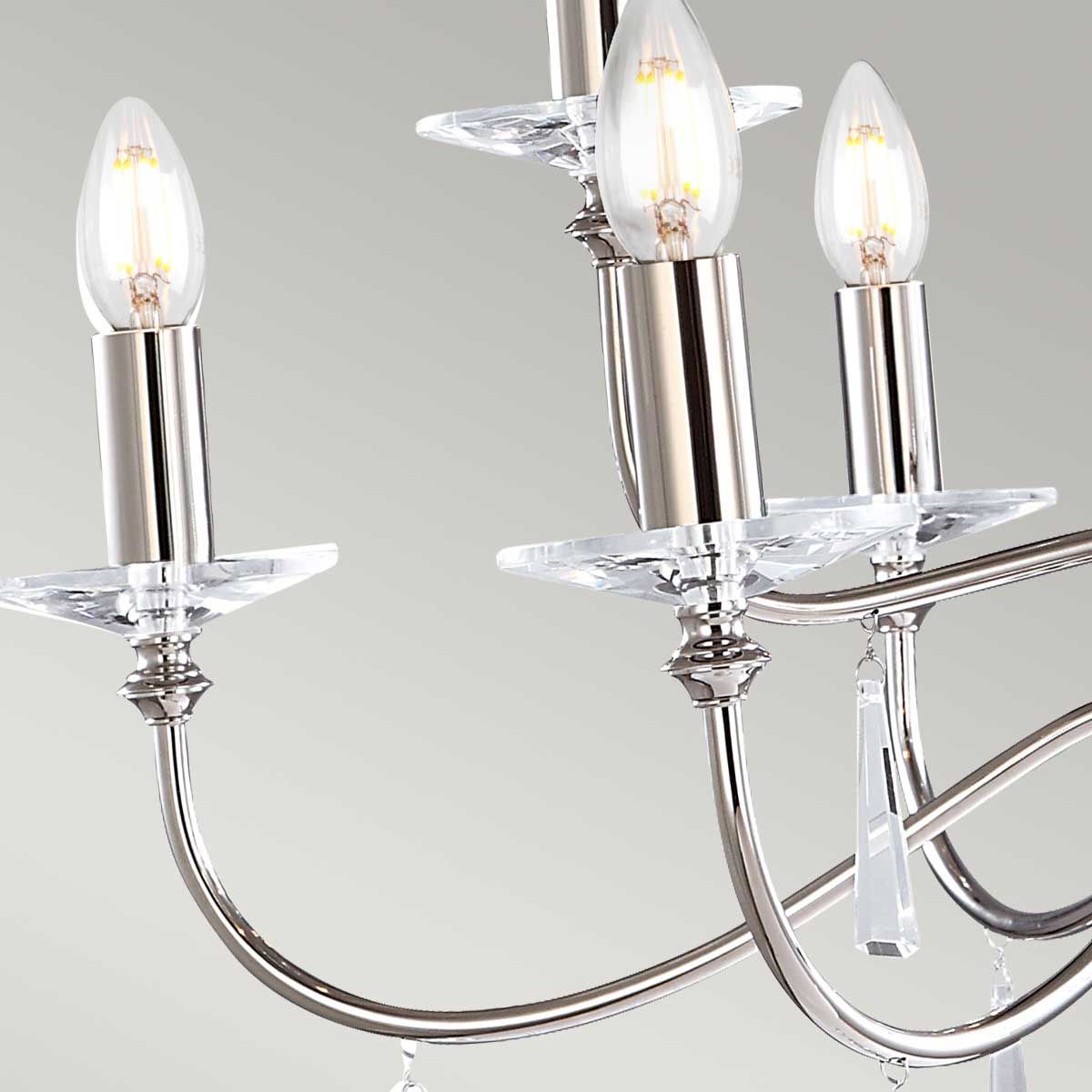 Finsbury Park Elegance: Luxury Polished Nickel Chandelier