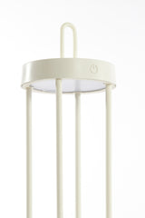 Elegant Cream LED Table Lamp Ø13x28 cm - Isalo Design