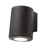 Franca 90 1L 3.5W GU10 LED CCT, Wall Light, Black/Clear