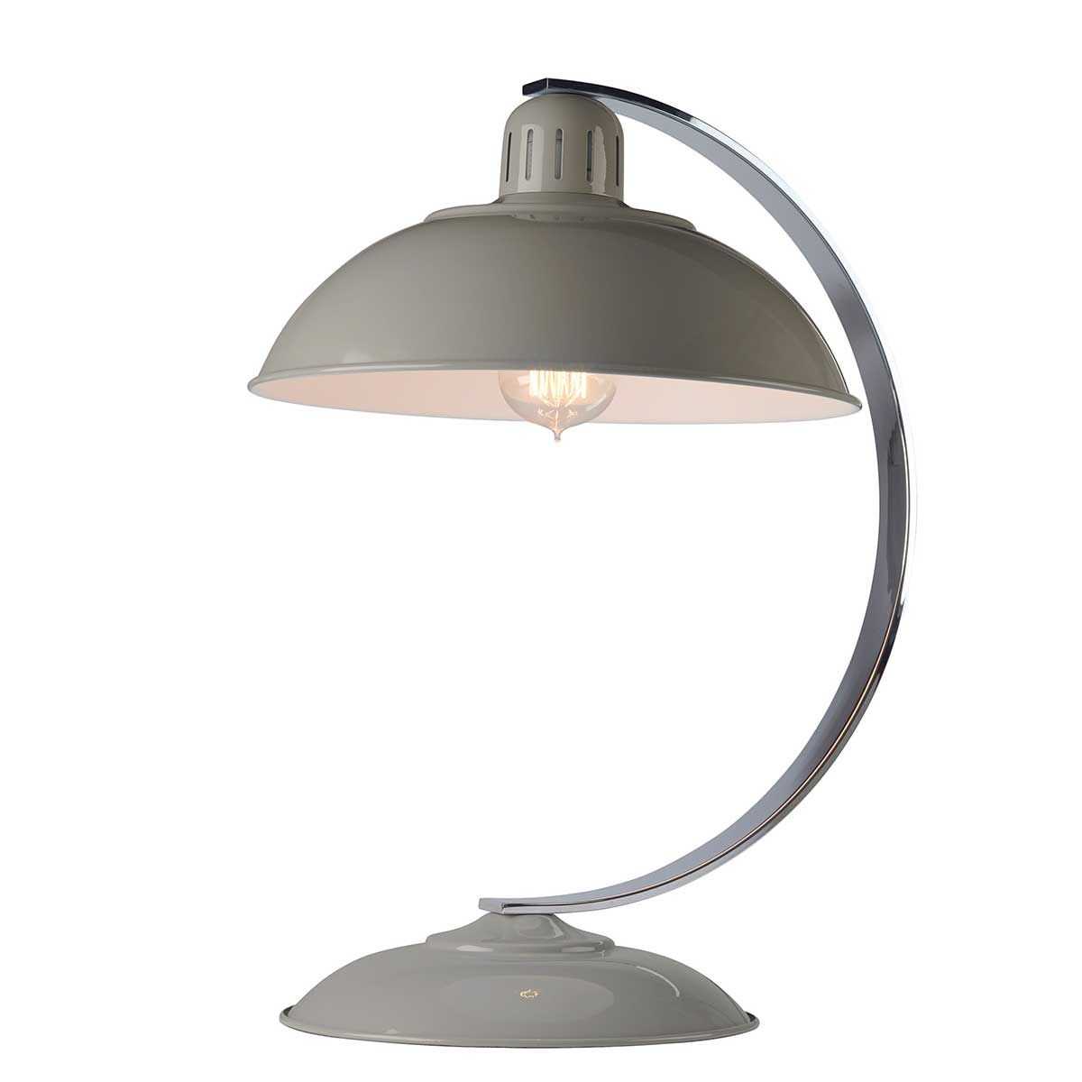 Franklin Retro-Modern Grey Desk Lamp