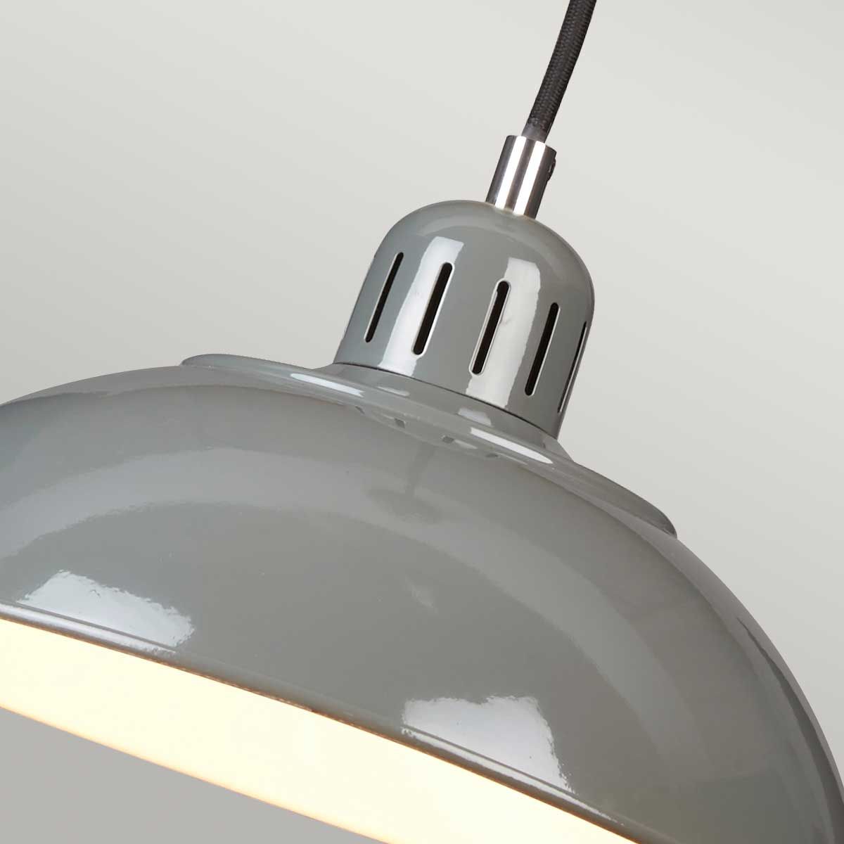 Grey Franklin Mild Steel Pendant Light