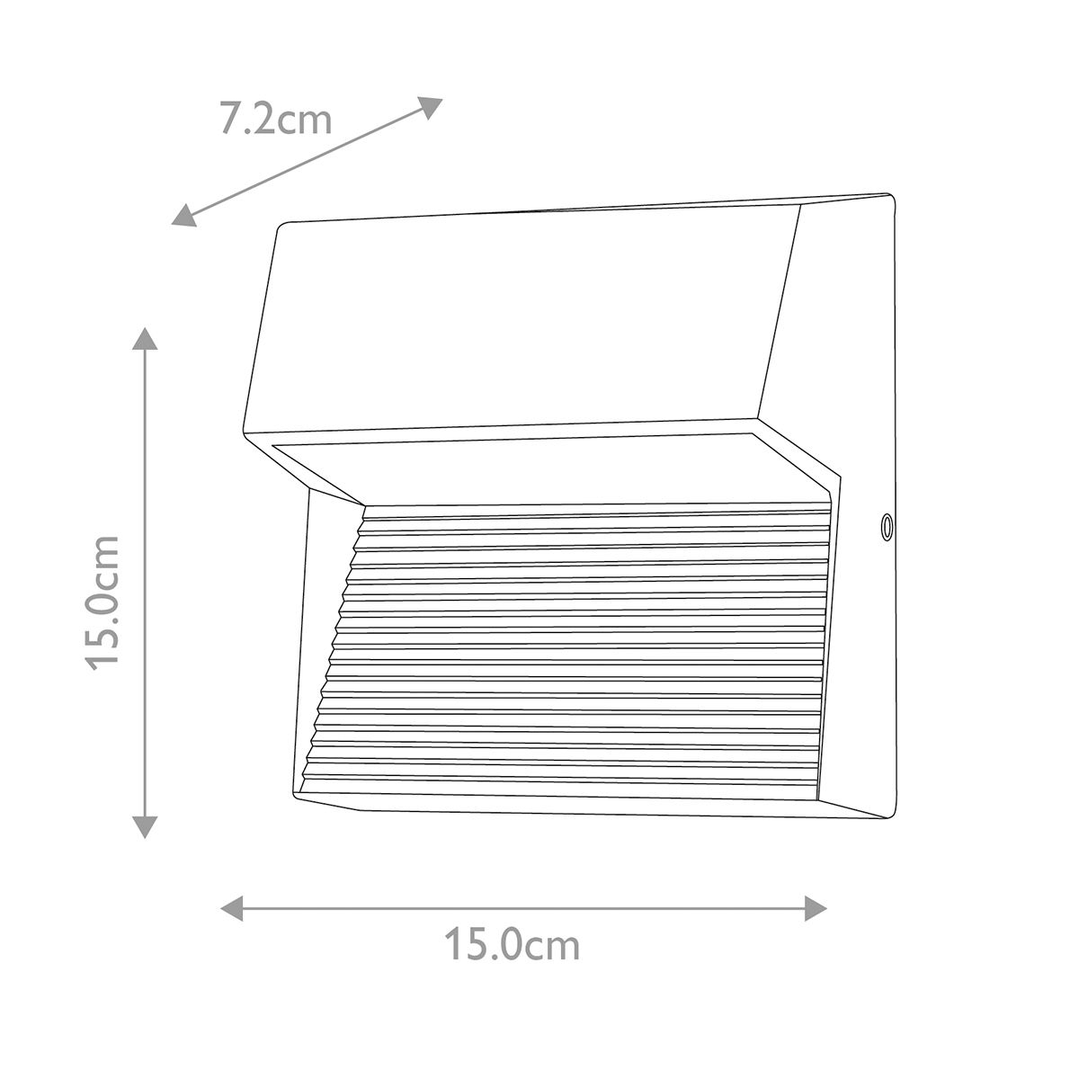 Title: Freyr LED Wall Light - Graphite Cast Aluminium